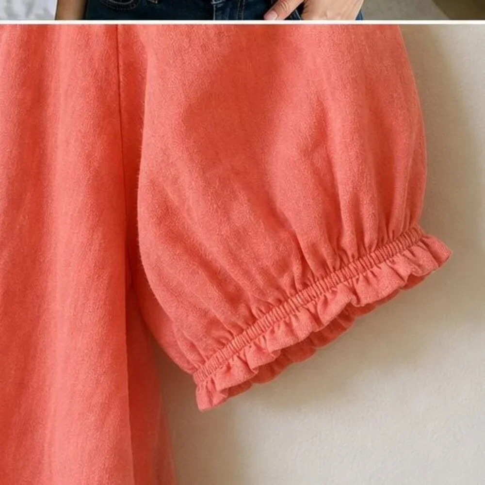 Sage Puff Sleeve Top
